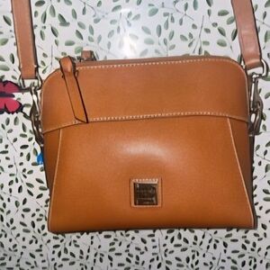 Dooney and Bourke Saffiano Cameron Natural Leather Crossbody Bag